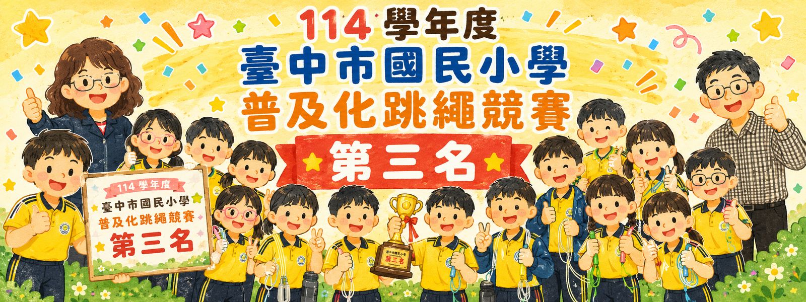114 學年度臺中市國民小學普及化跳繩競賽